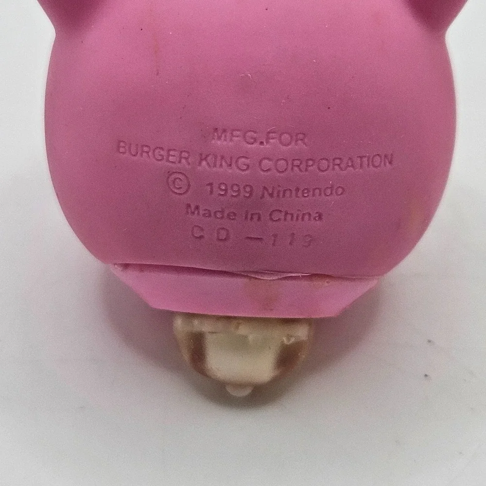 1999 Burger King Pokemon Jigglypuff Spinning Top Toy Nintendo Vintage Kids Meal